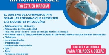 Vacunas antigripales: Turnos 0810-999-010