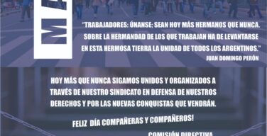 1 DE MAYO. DÍA DEL TRABAJADOR