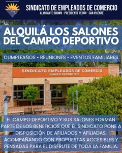 ¡ALQUILÁ LOS SALONES DEL CAMPO DEPORTIVO! 🥳🌳